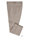 Pantalon habillé beige en tissu ripstop