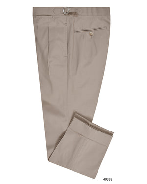 Pantalon habillé beige en tissu ripstop