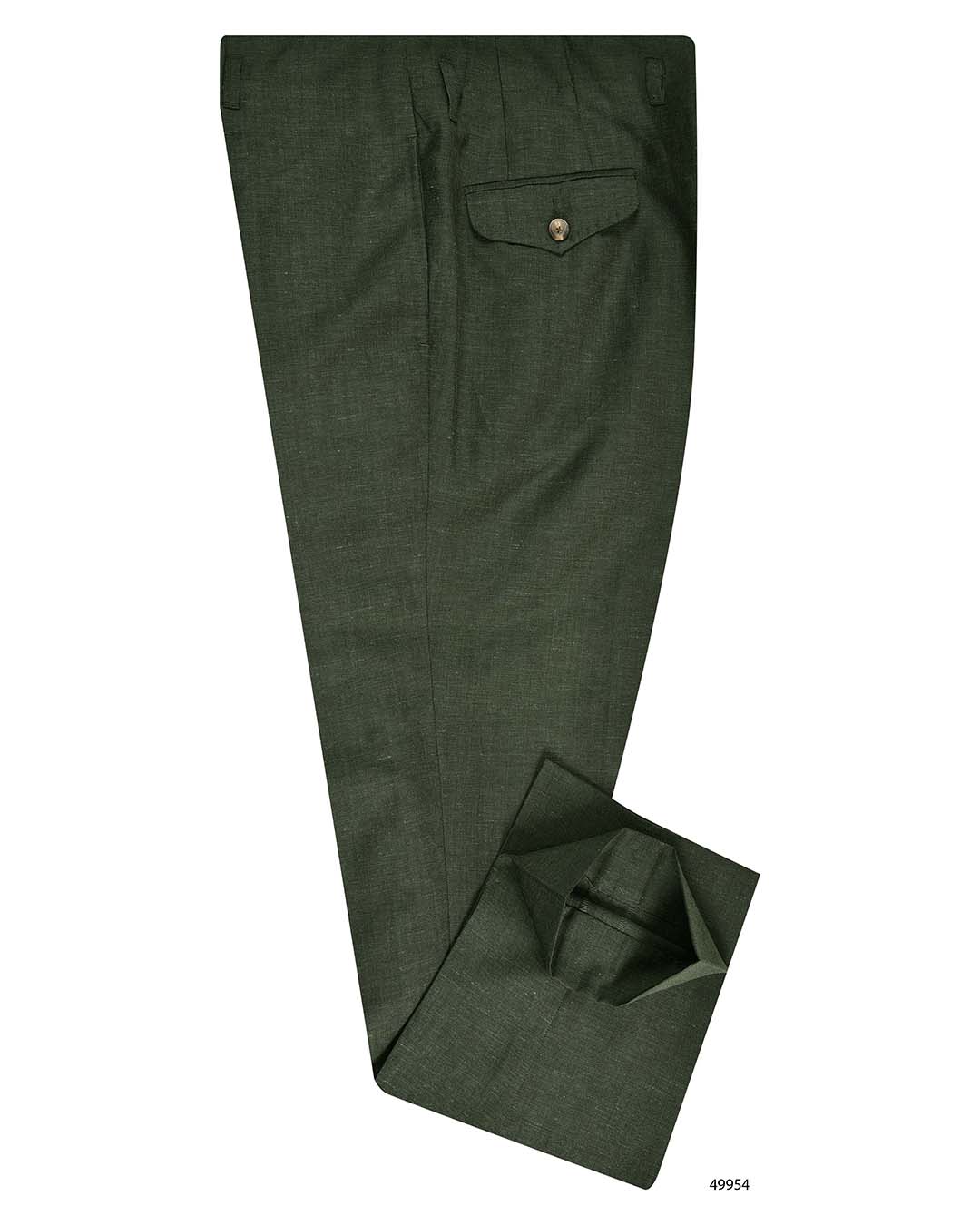 VBC Dark Olive Green Wool-Linen