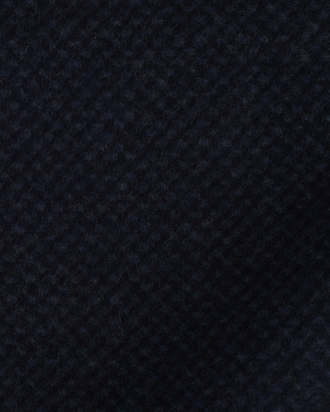 Dark Navy Textured Wool Topcoat