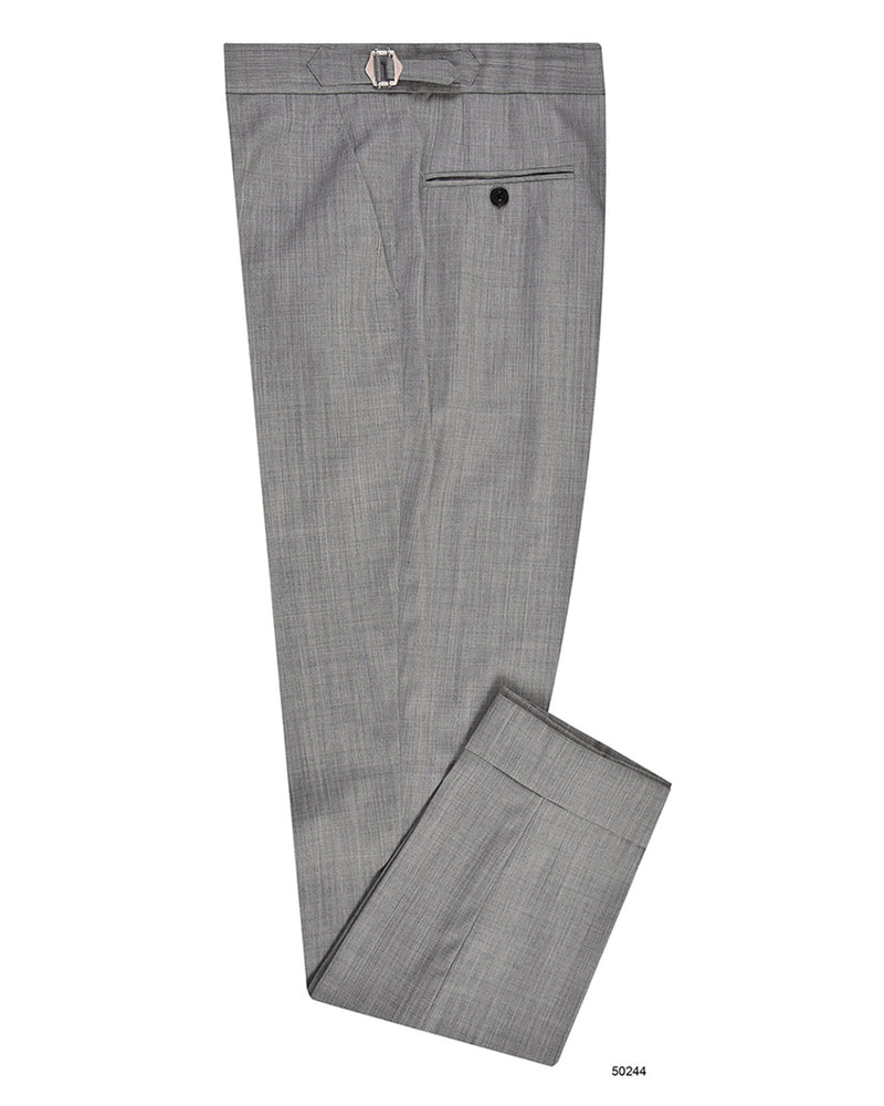 Pantalon habillé gris clair en laine lavable