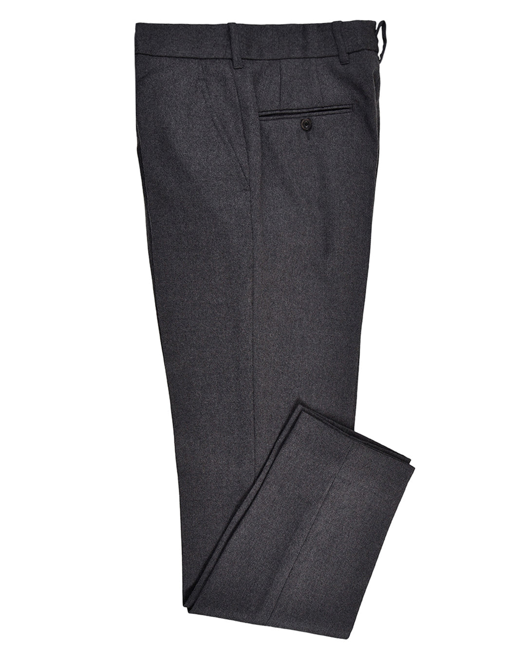 Dugdale Dark Grey Wool Flannel Pant