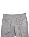Pantalon Gurkha en Vitale Barberis Canonico - Flanelle Gris Clair