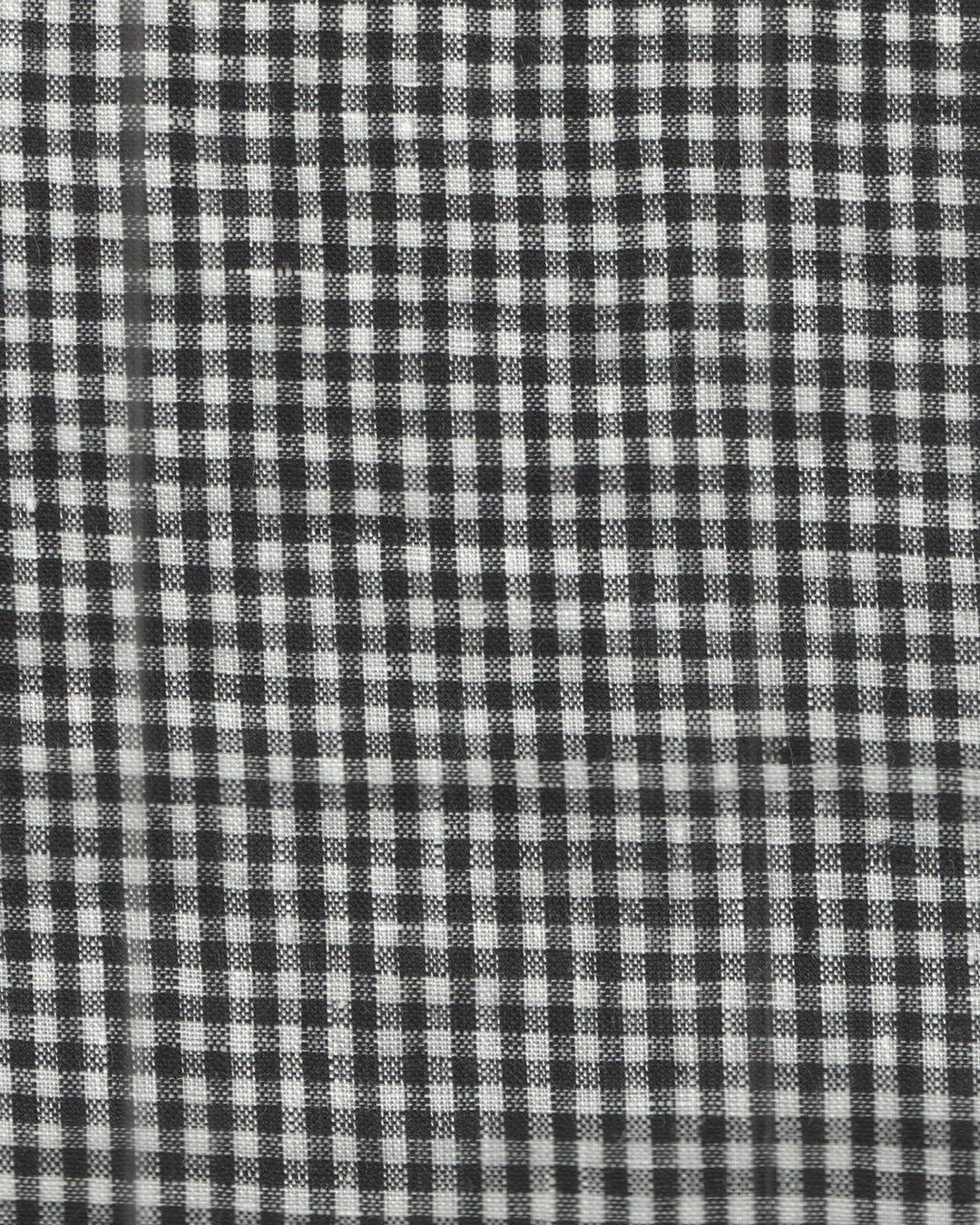 Black White Gingham Linen