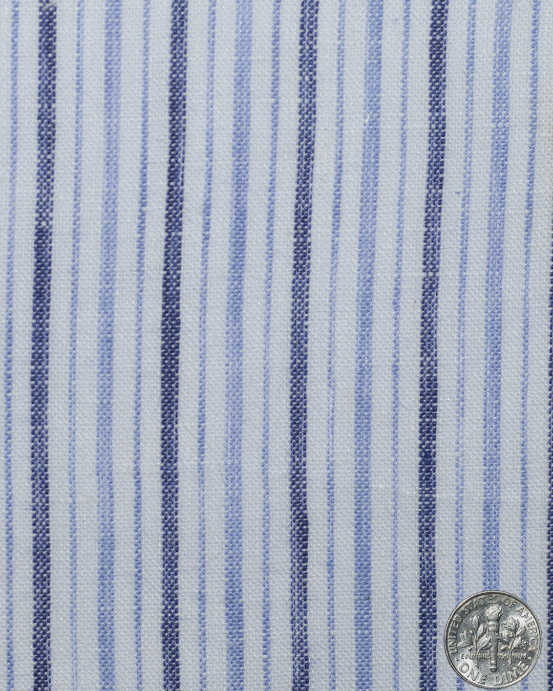 Linen: Shades Of Blue Pencil Stripes