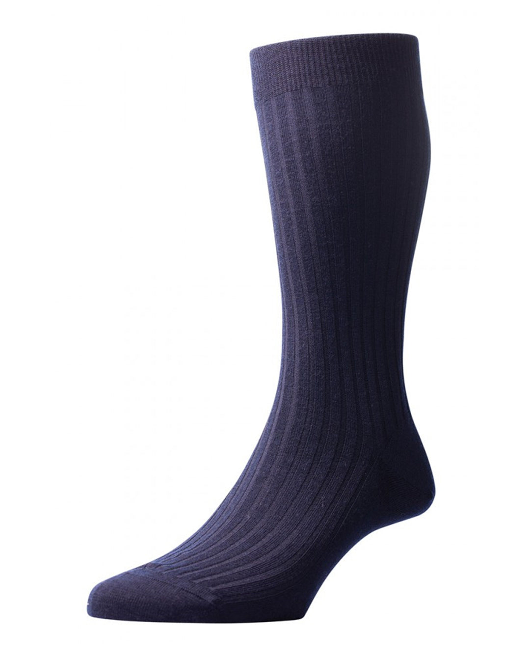 Pantherella LABURNUM Merino  Rib - DARK BLUE