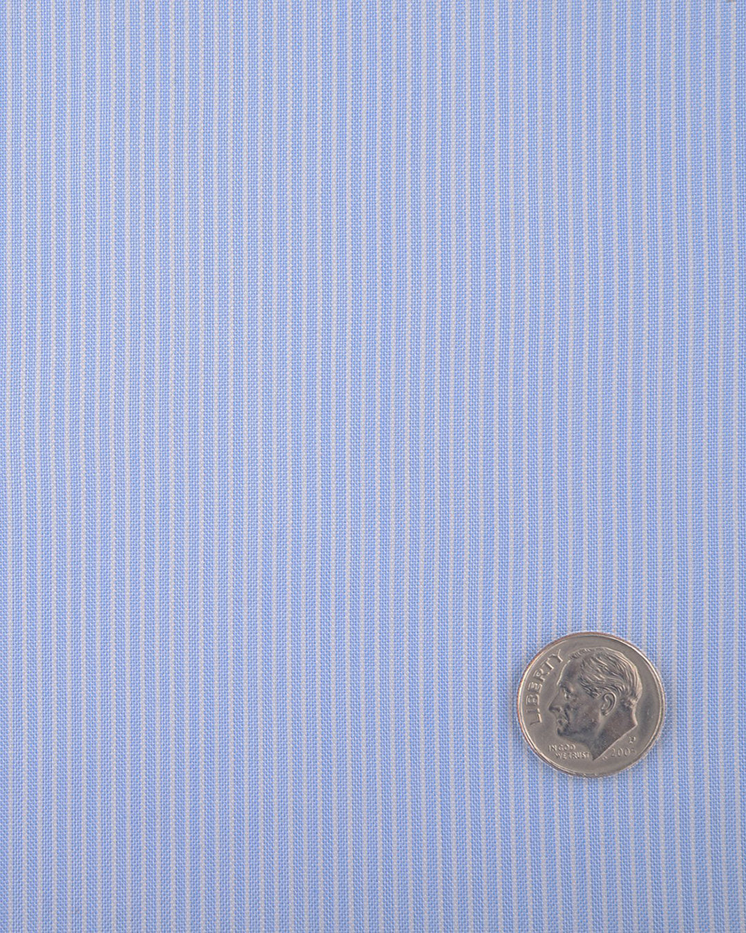 Baby Blue Whtile Candy Stripes Shirt