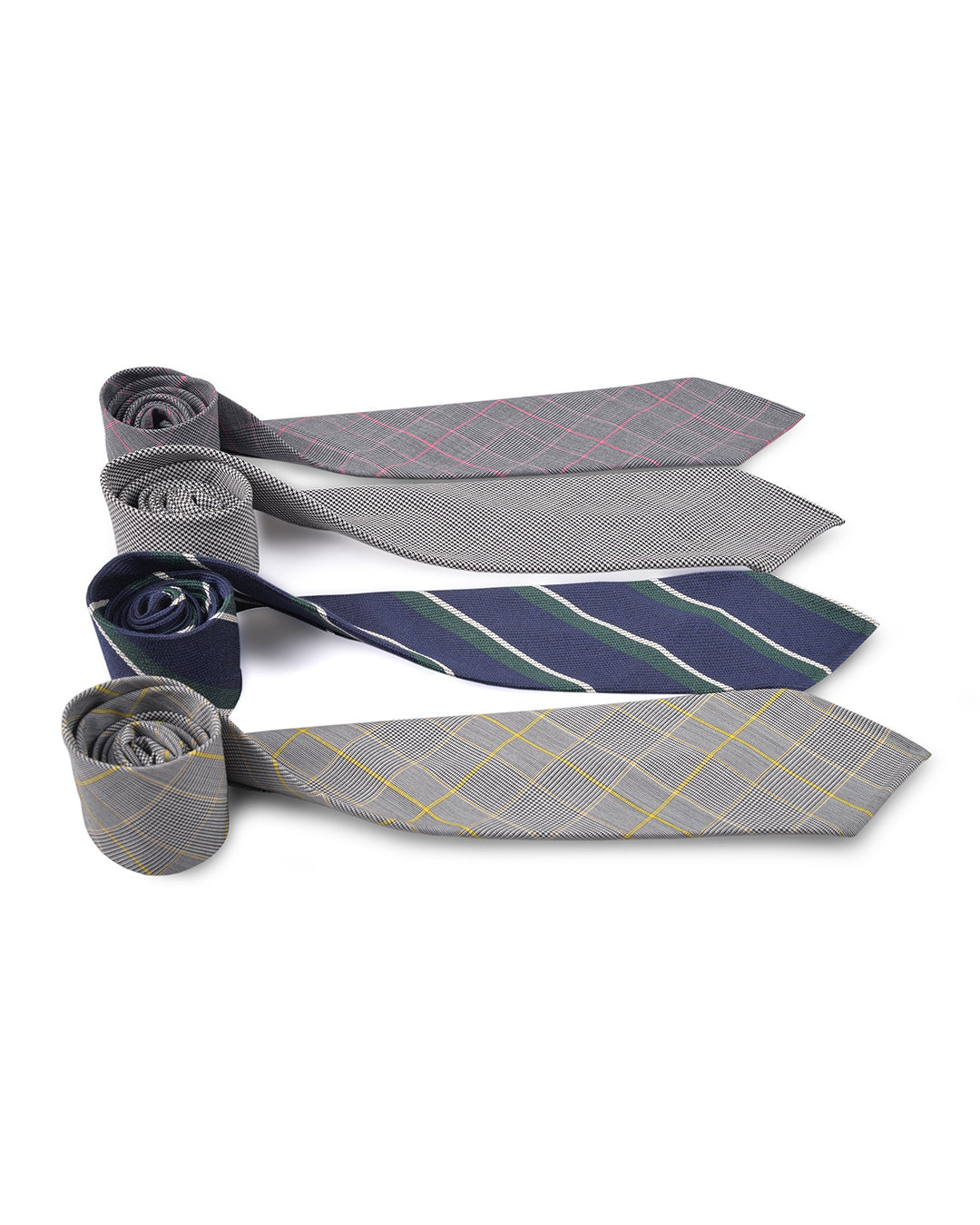 Classic Green Striped Navy Tie