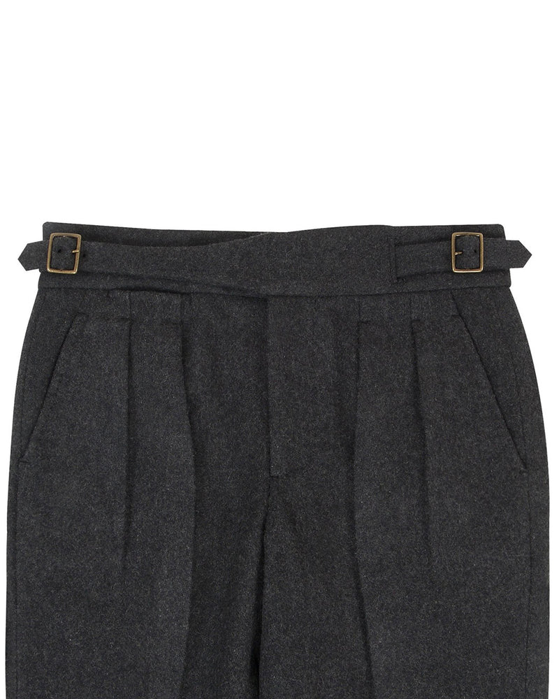 Flanelle de laine grise 