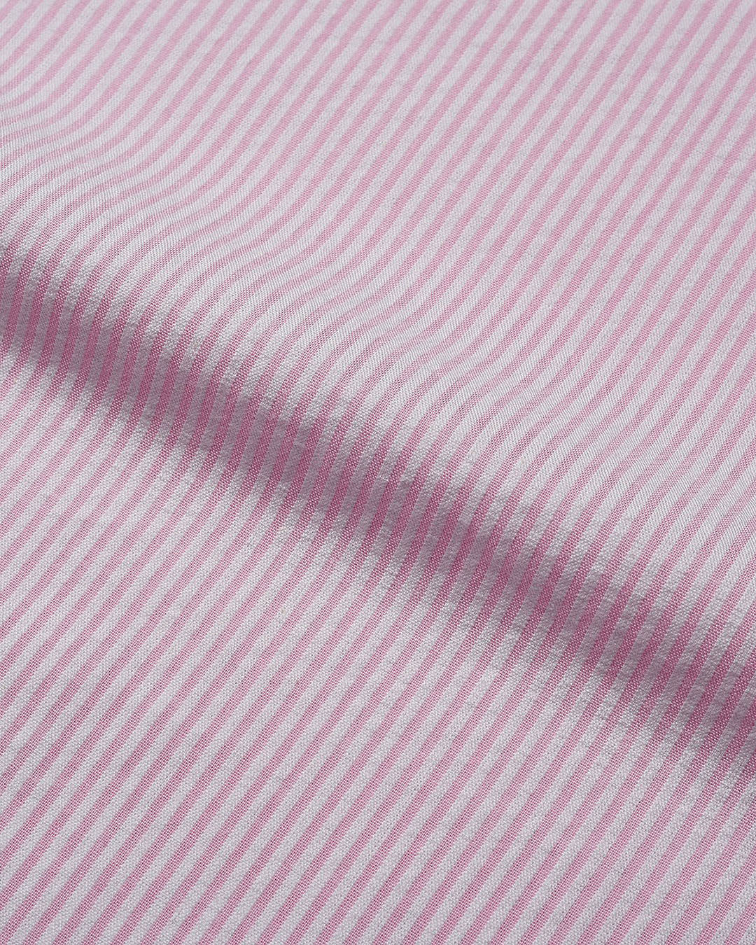 Pink White Pin Stripes Seersucker