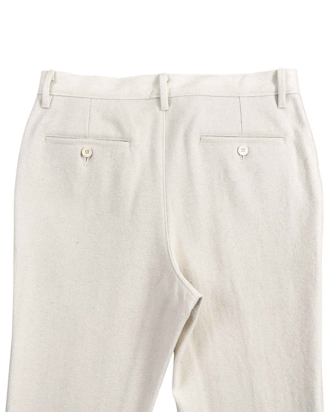 Cream Winter Pant in Recycled Wool