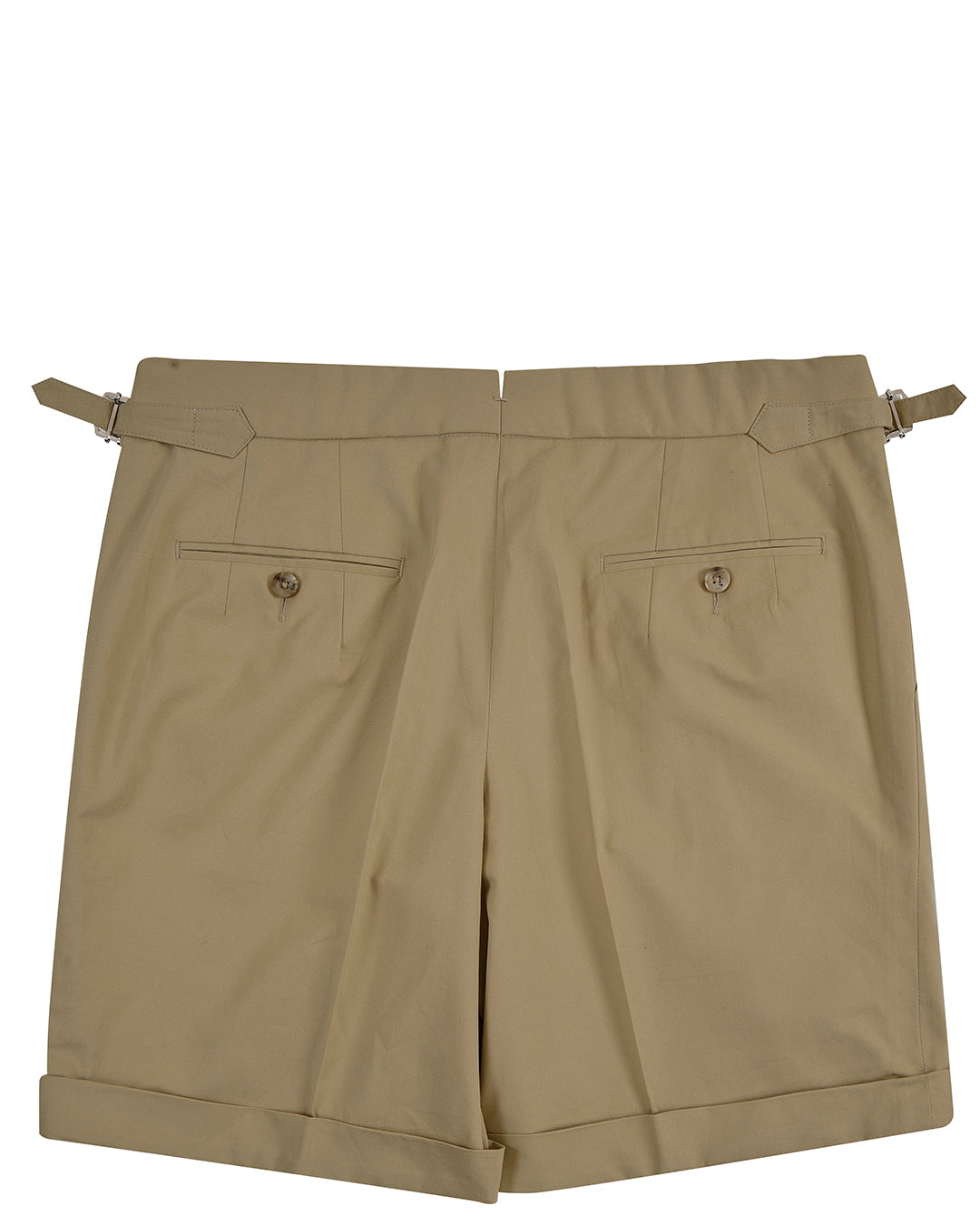 Dark Beige Plain Shorts