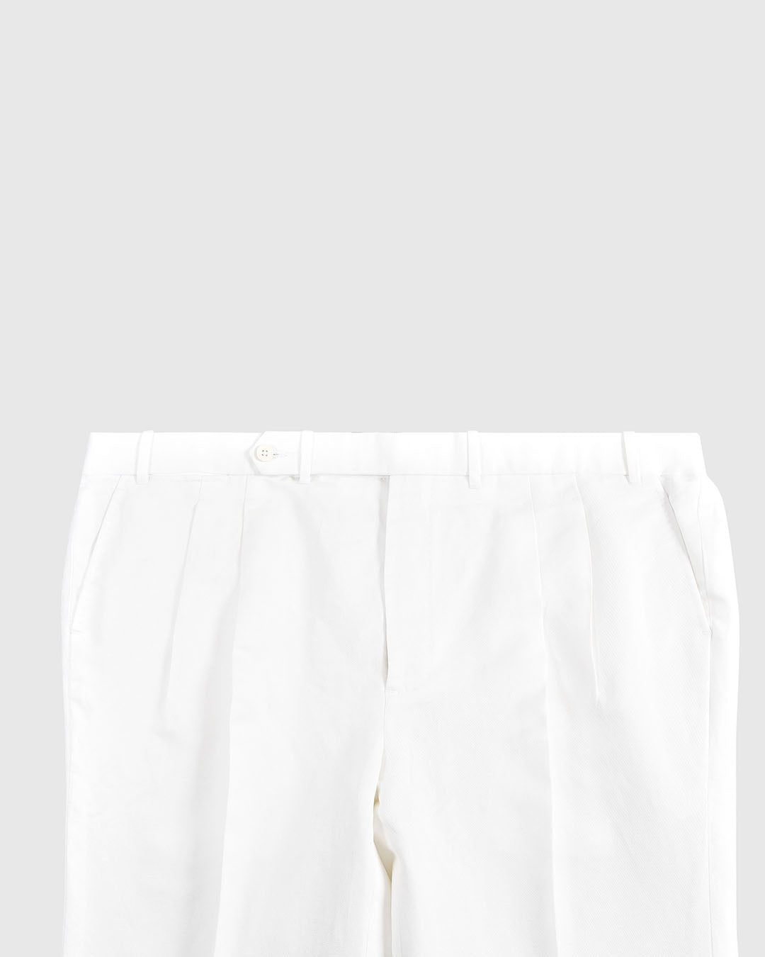 Linen-Cotton White Pant