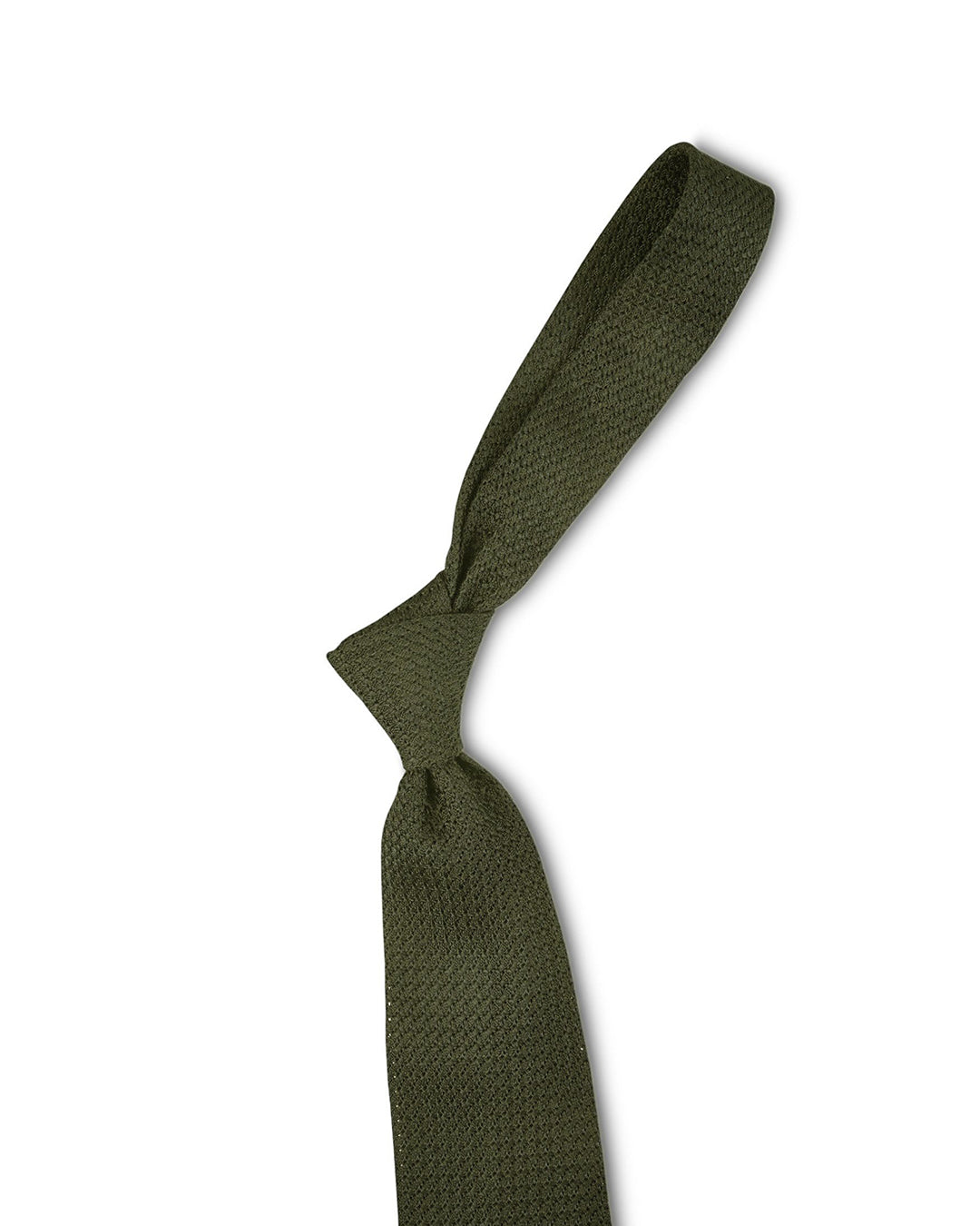 Grenadine Garza Grossa Olive Tie