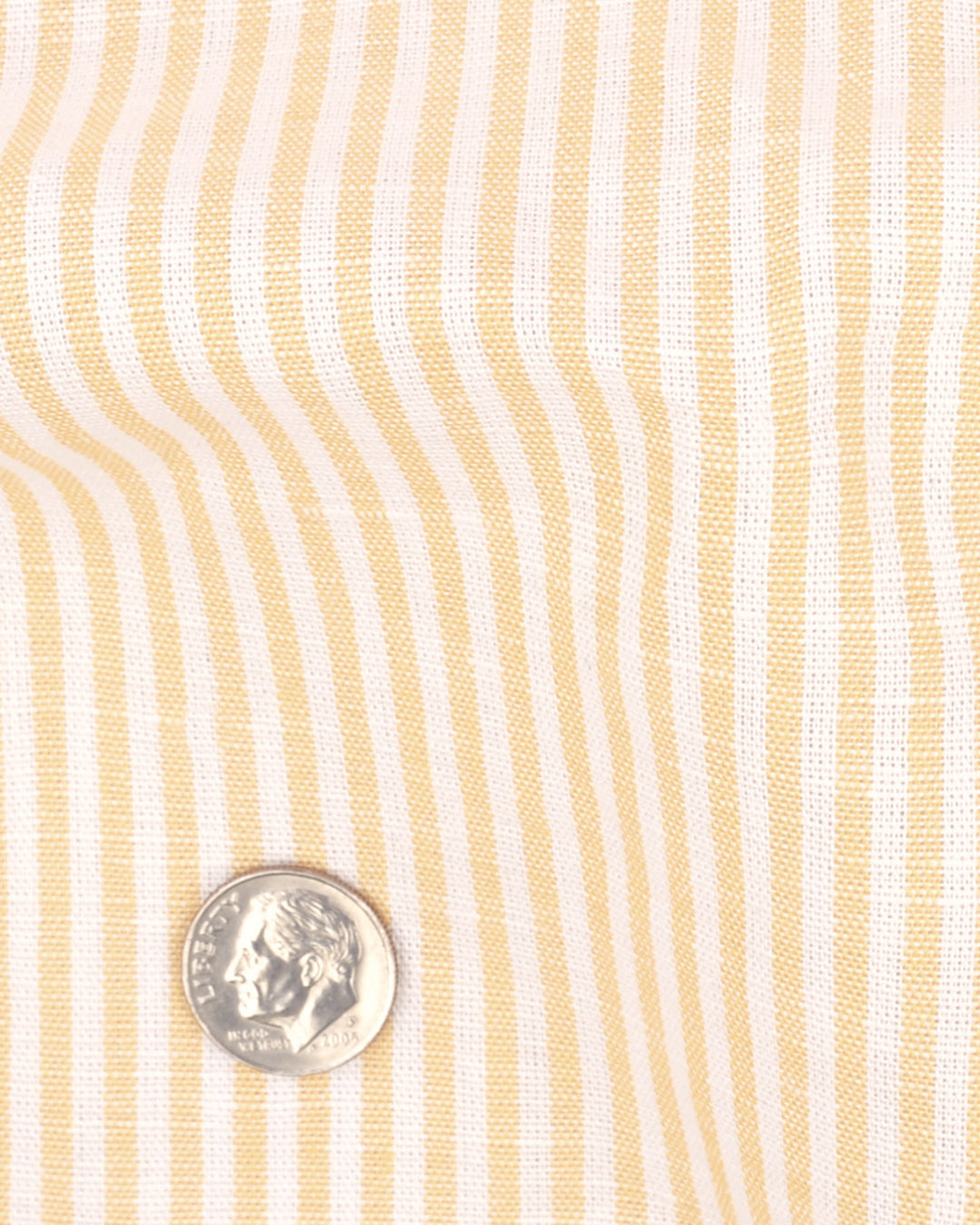 Linen: Yellow Candy Stripes