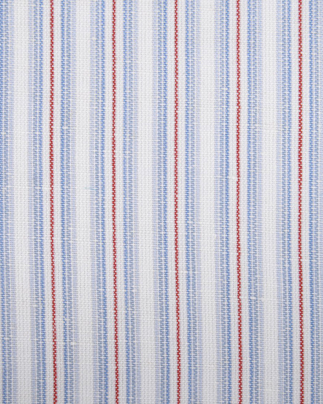 Cotton Linen: Blue Red Alternate Stripes