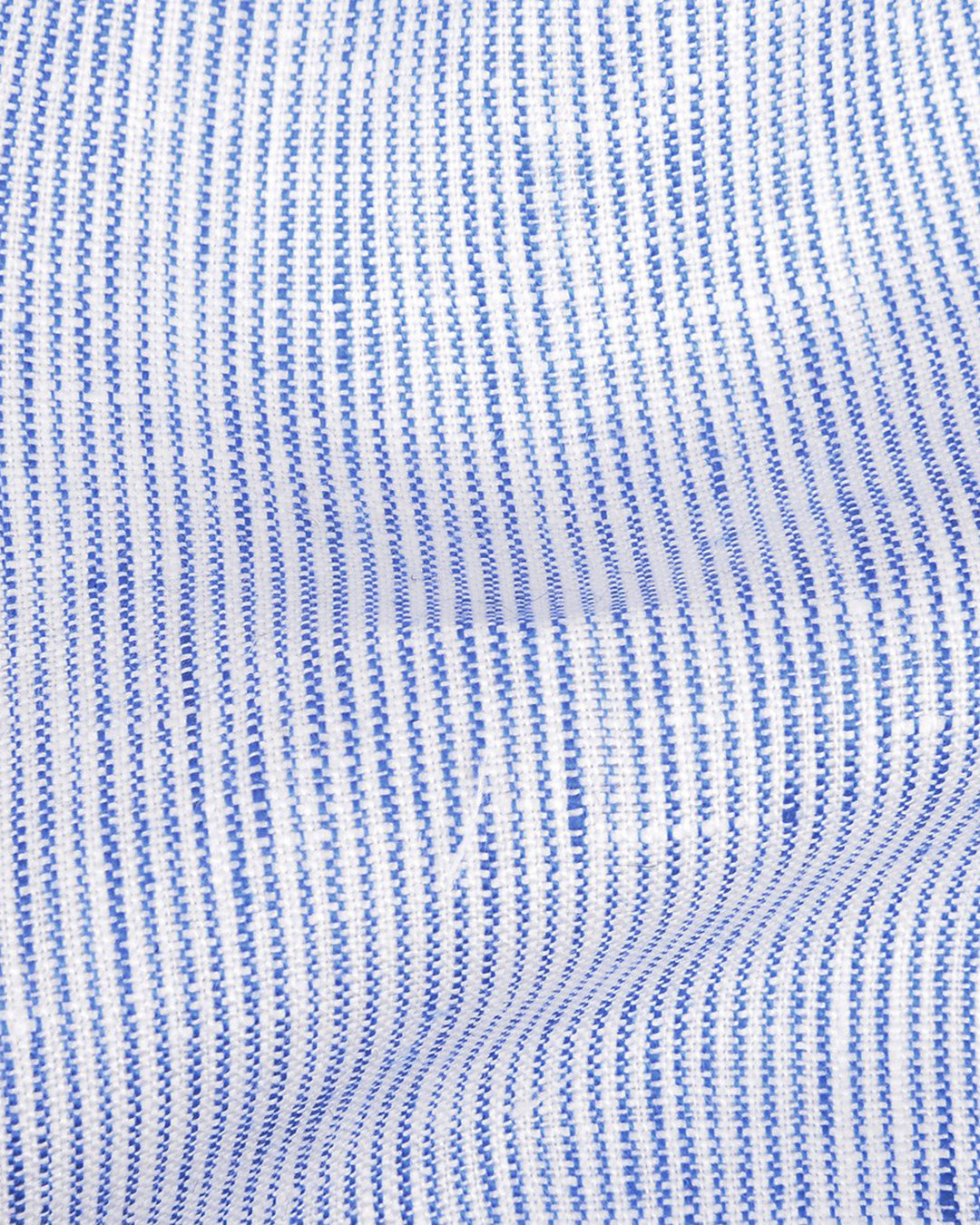 Linen: Blue White Dress Stripes