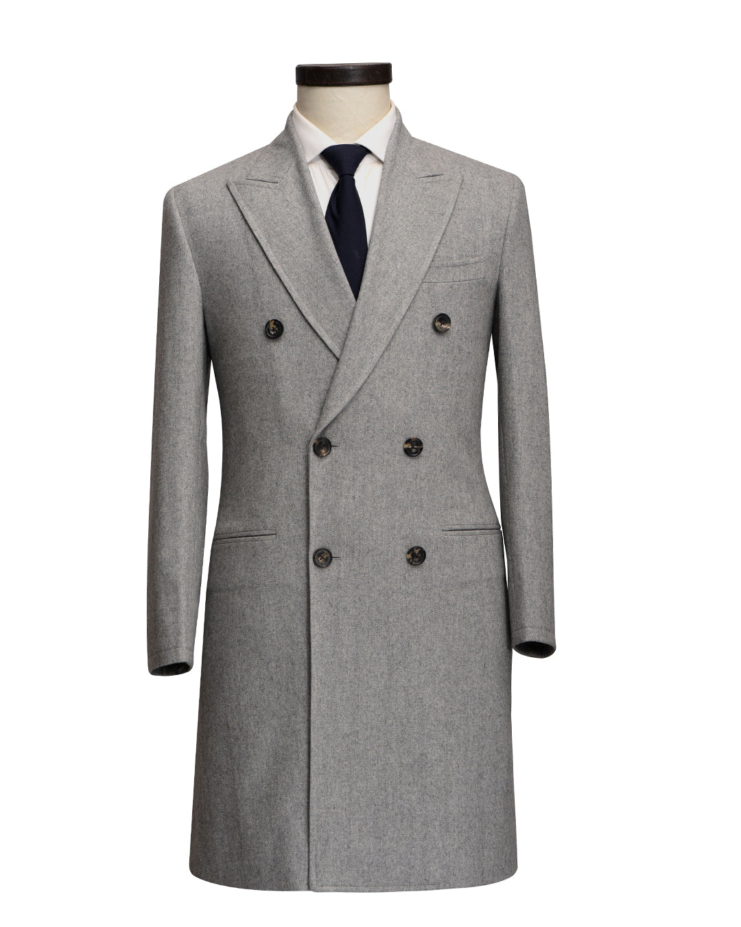 Luxire Recycled Wool Light Grey Over Coat
