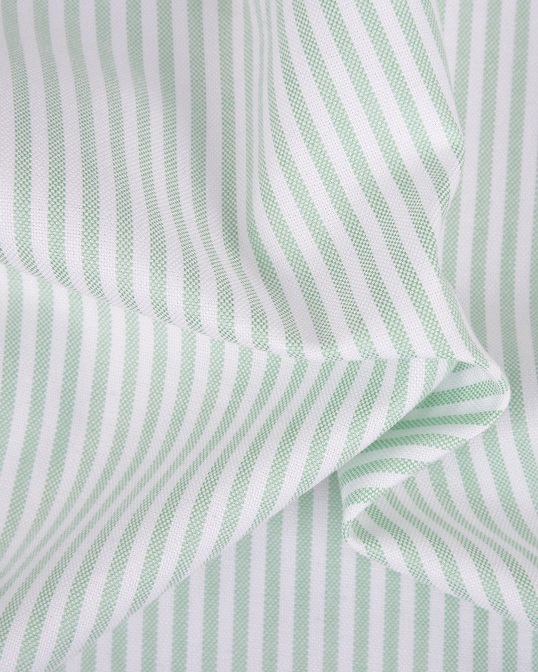 Classic Oxford: Light Green University Stripes Shirt