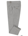 Pantalon Gurkha en flanelle de laine grise