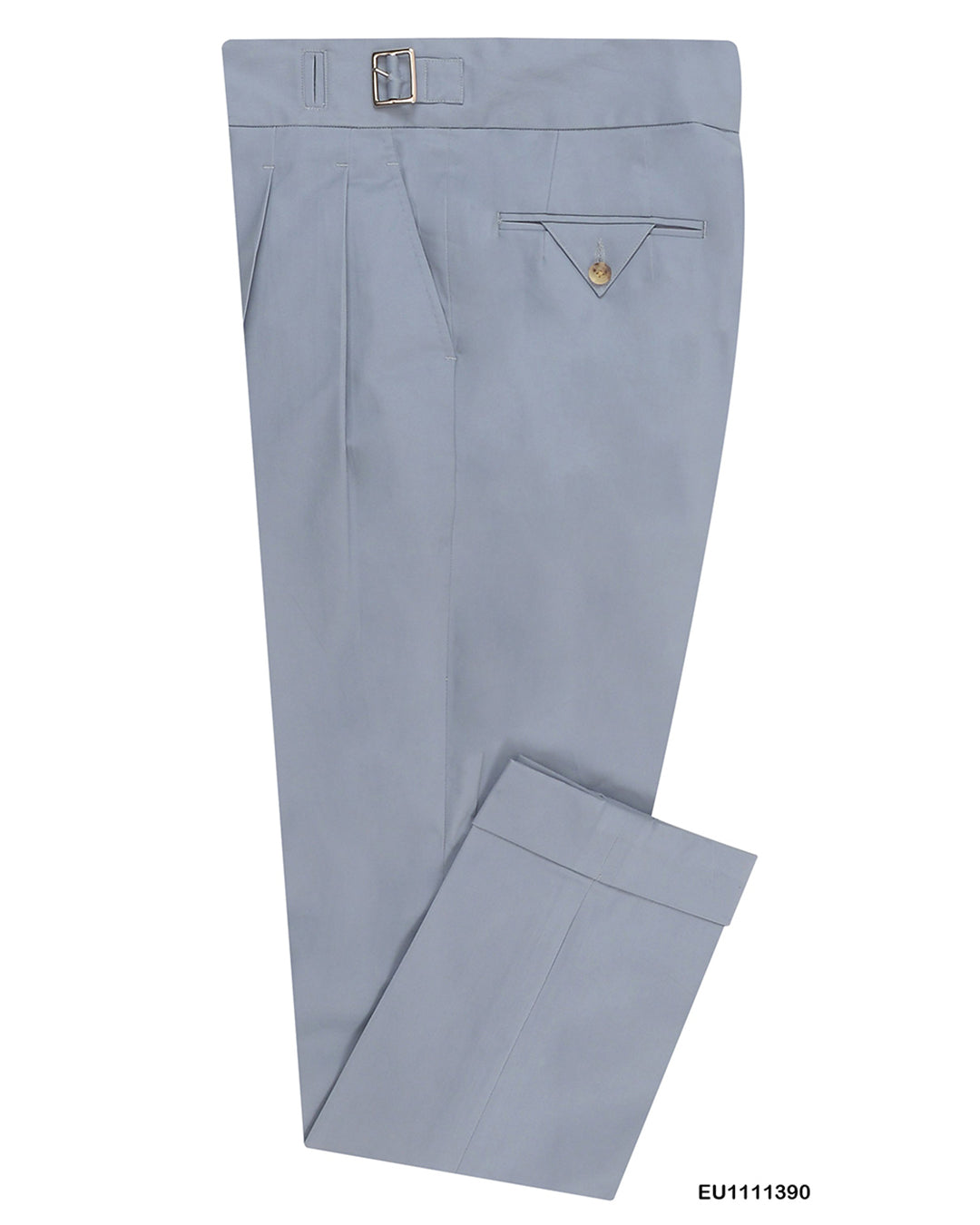 Gurkha Pant in Soft Blue Grey Stretch Twill Pants