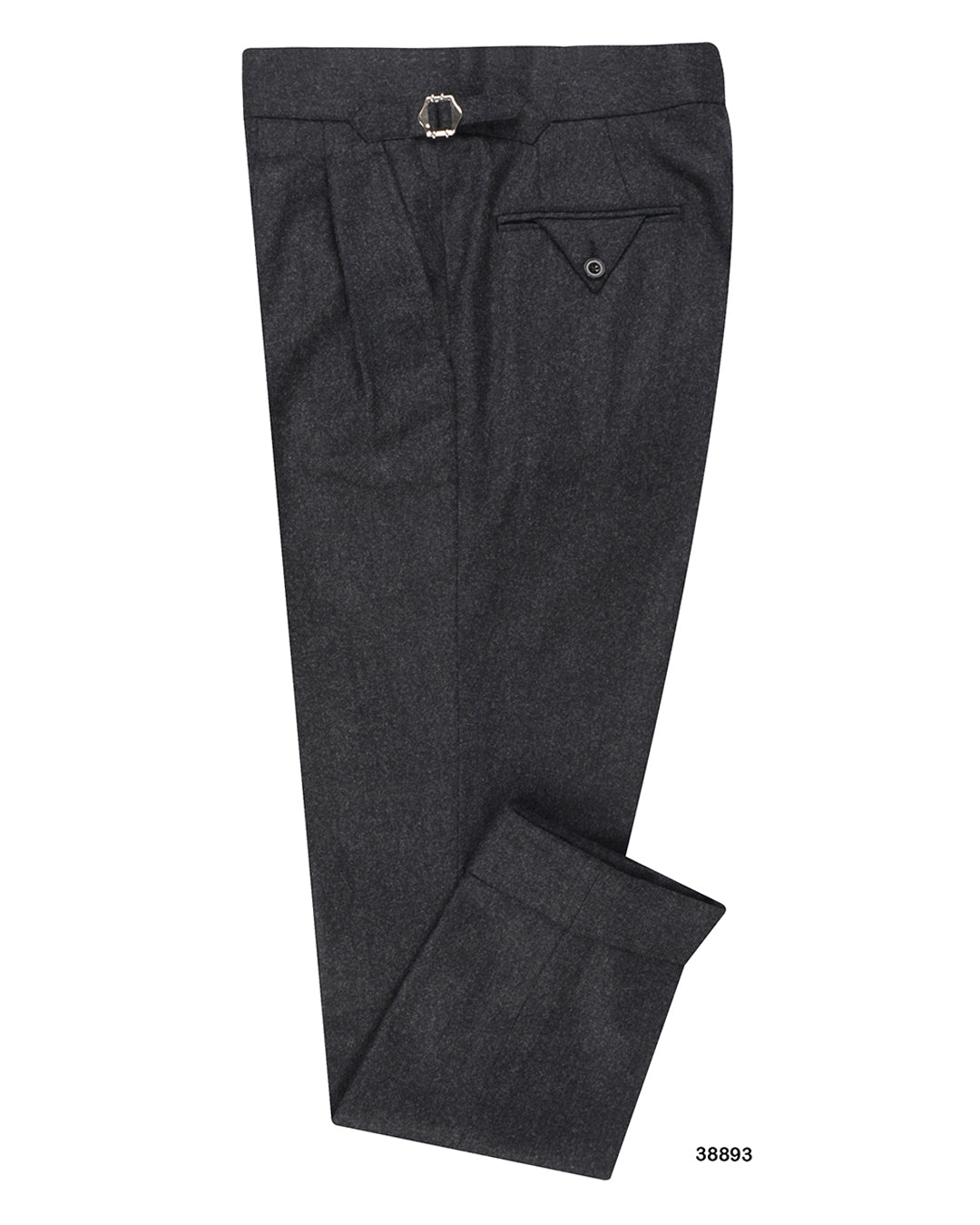 Holland Sherry Classic Worsted Flannel Dark Charcoal Flannel