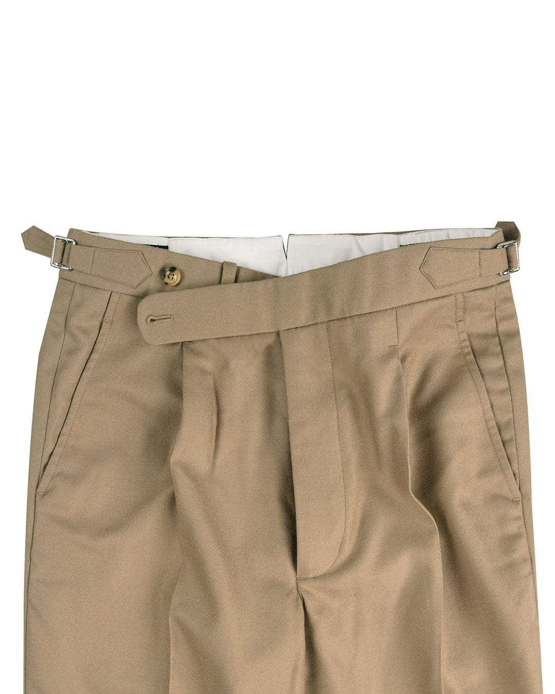 Holland Sherry Classic Worsted Flannel Khaki Twill