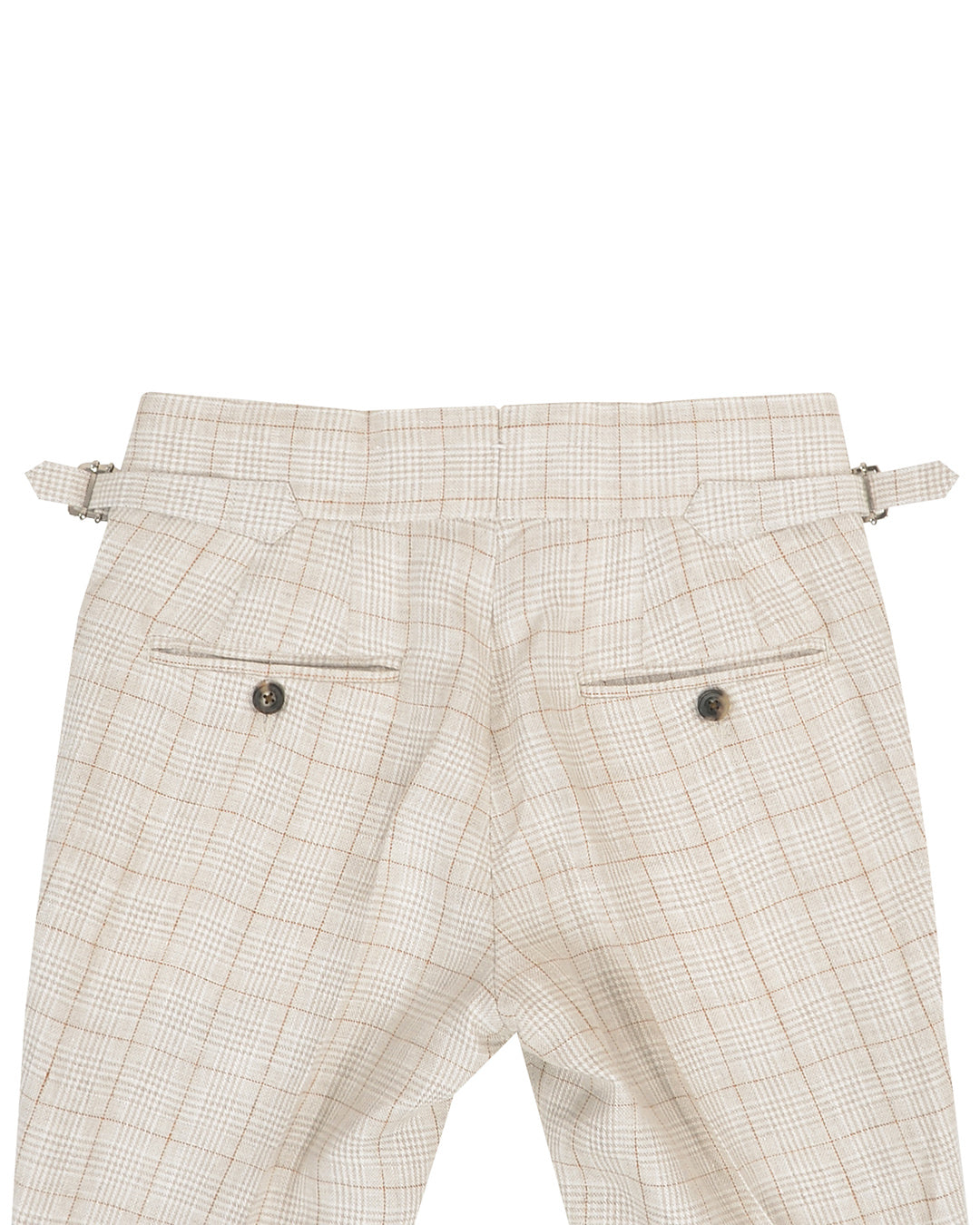 Light Tan Glen Plaid Linen