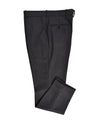 Pantalon habillé en flanelle de laine gris foncé Dugdale
