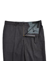 Pantalon habillé en flanelle de laine gris foncé Dugdale