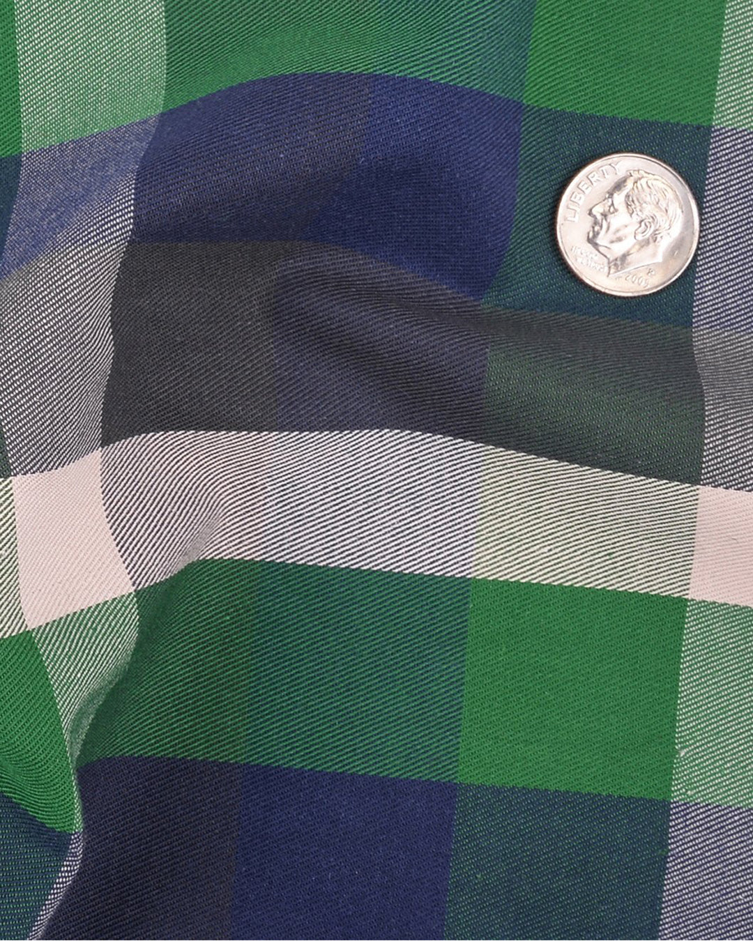 Twill: Green Navy Checks