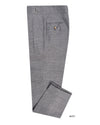 Pantalon Gurkha en lin gris clair Solbiati