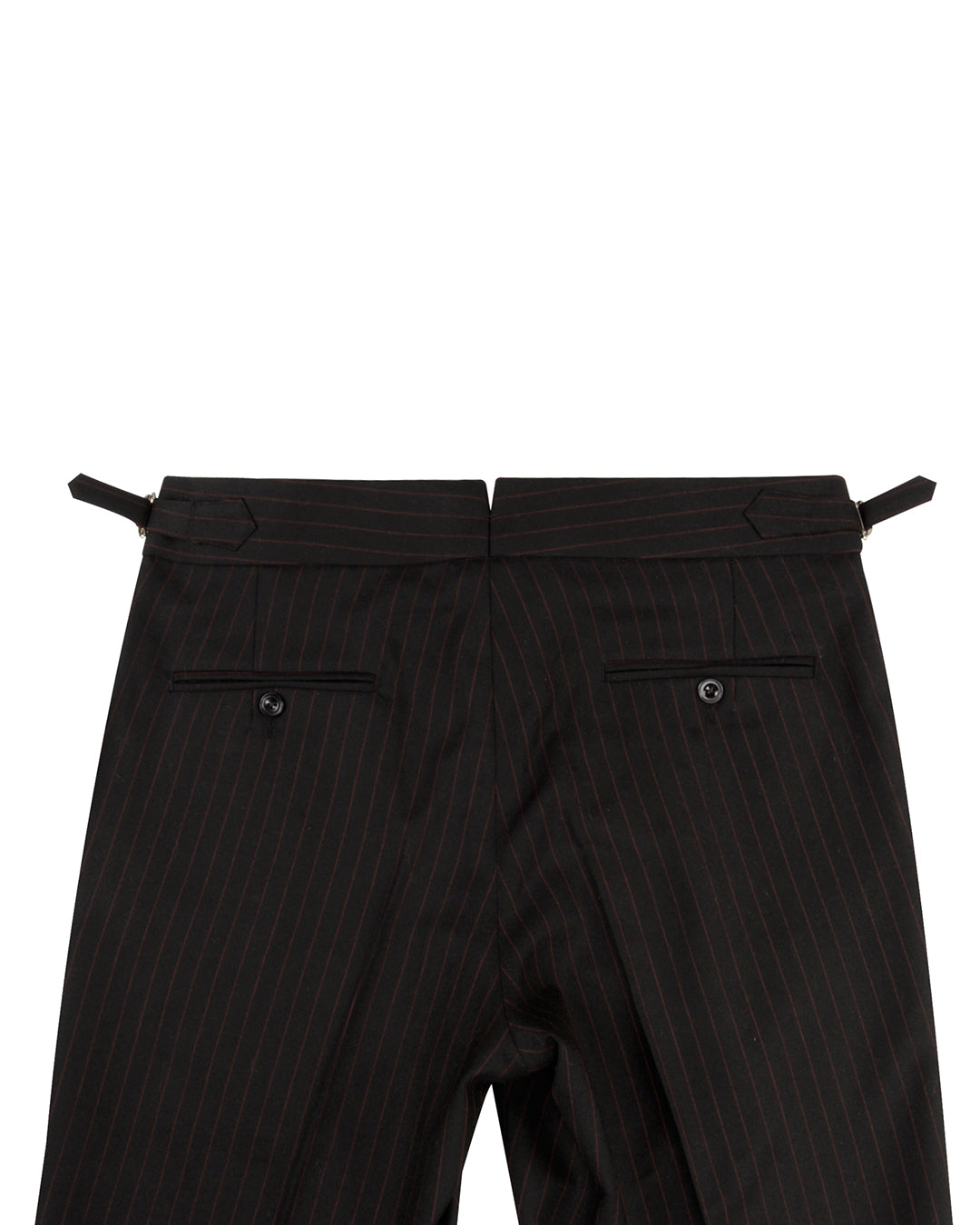 Dugdale Royal Classic: Black Twill with Brown Pinstripes