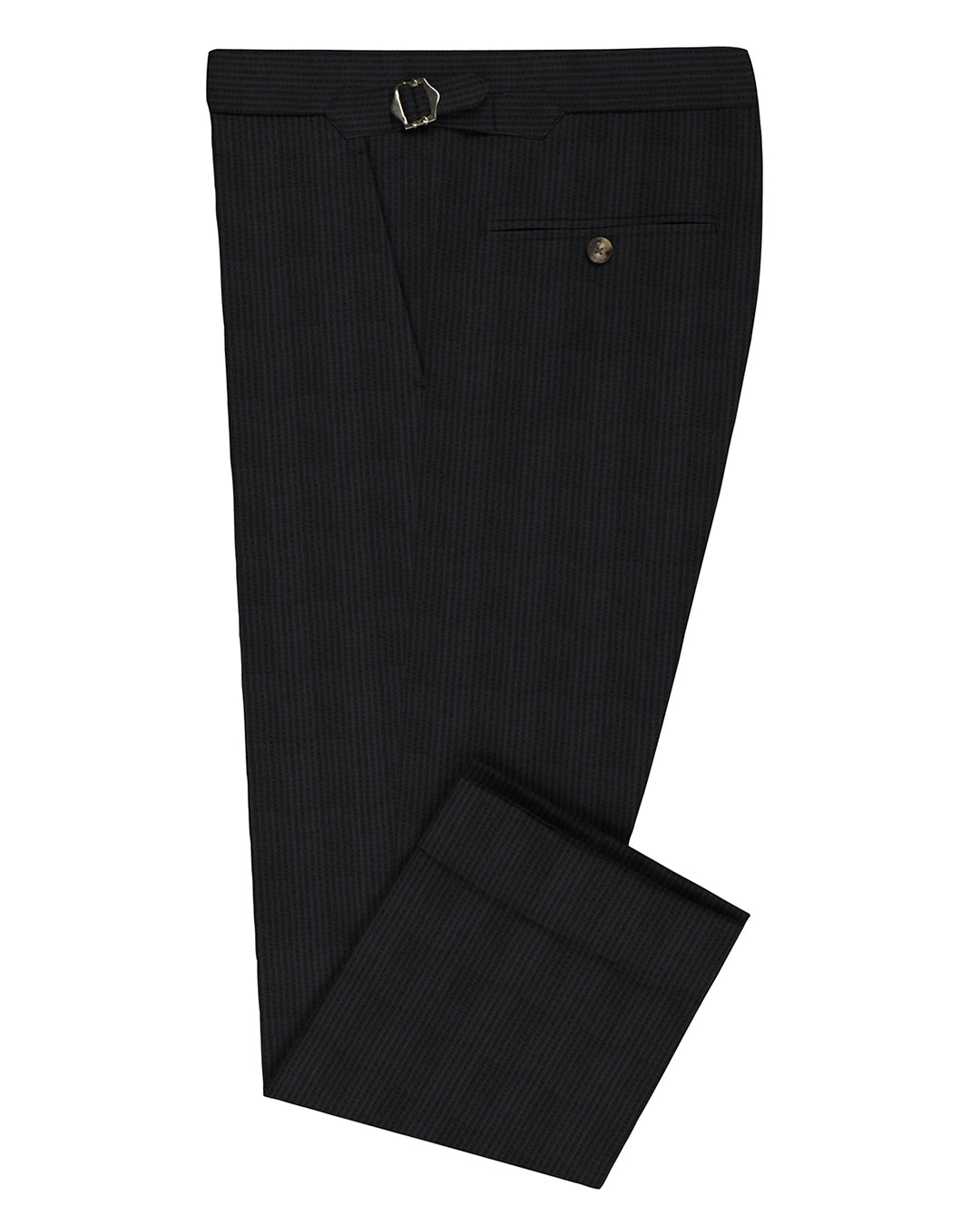 Loro Piana: Dark Olive Stripe Seersucker