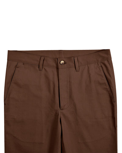 Pantalon chino Genoa marron châtaigne