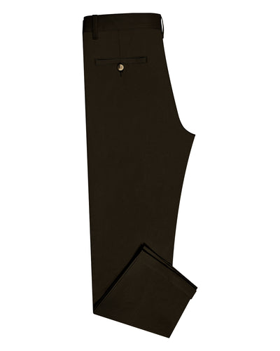 Pantalon chino Genoa marron chocolat foncé