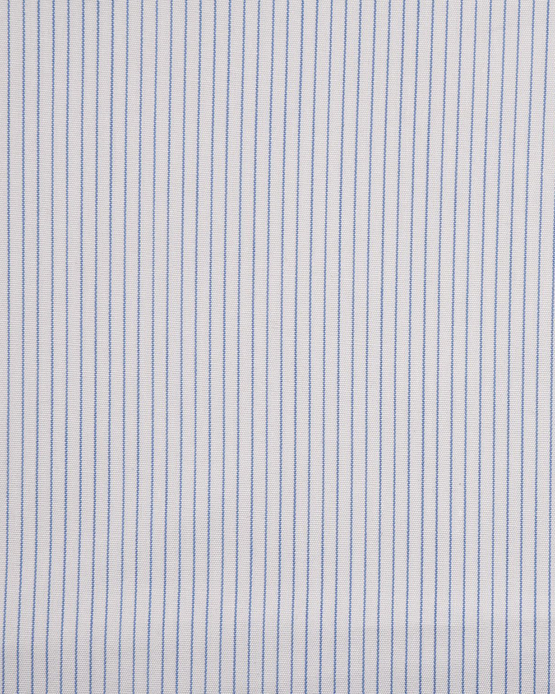 Brembana Blue Hairline Stripes on White