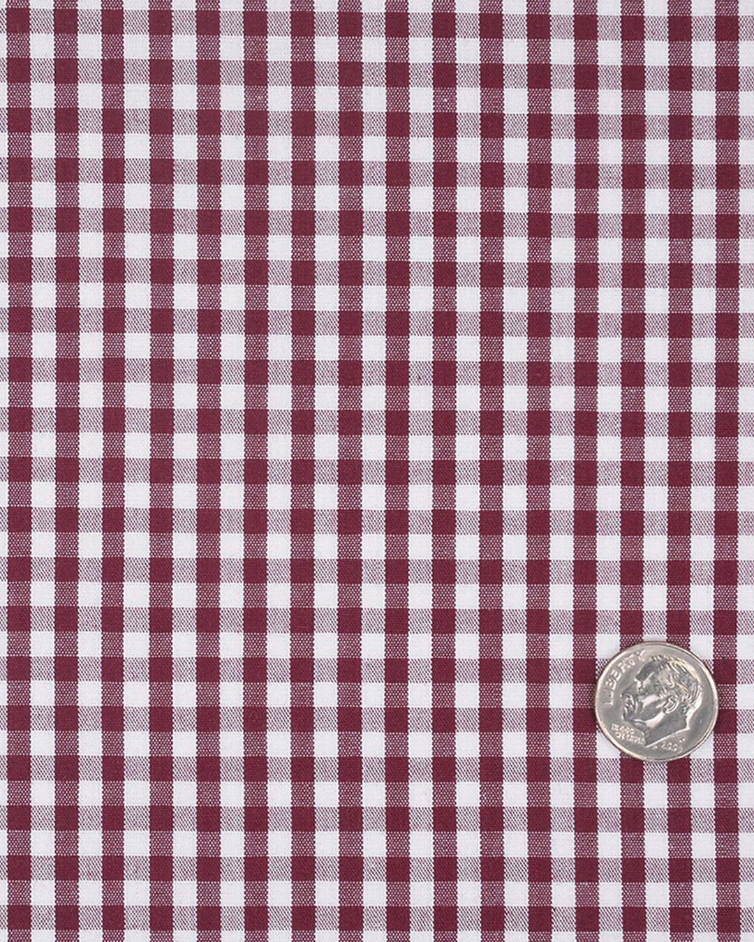 Brick Maroon Gingham Checks