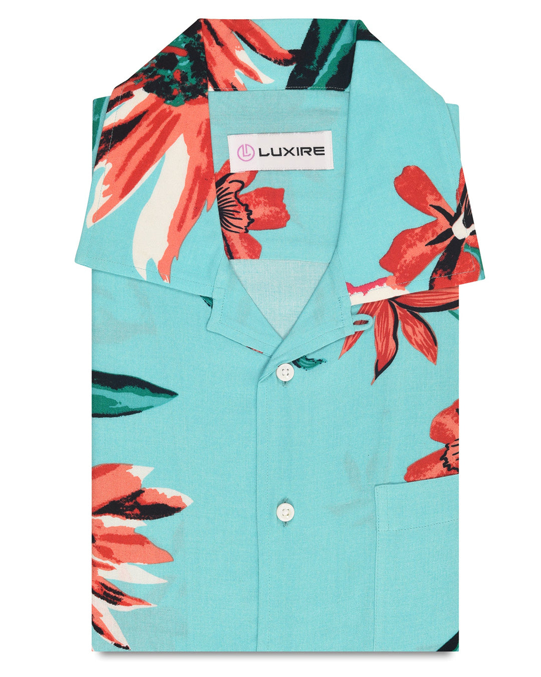Firozi Printed Flower Shirt