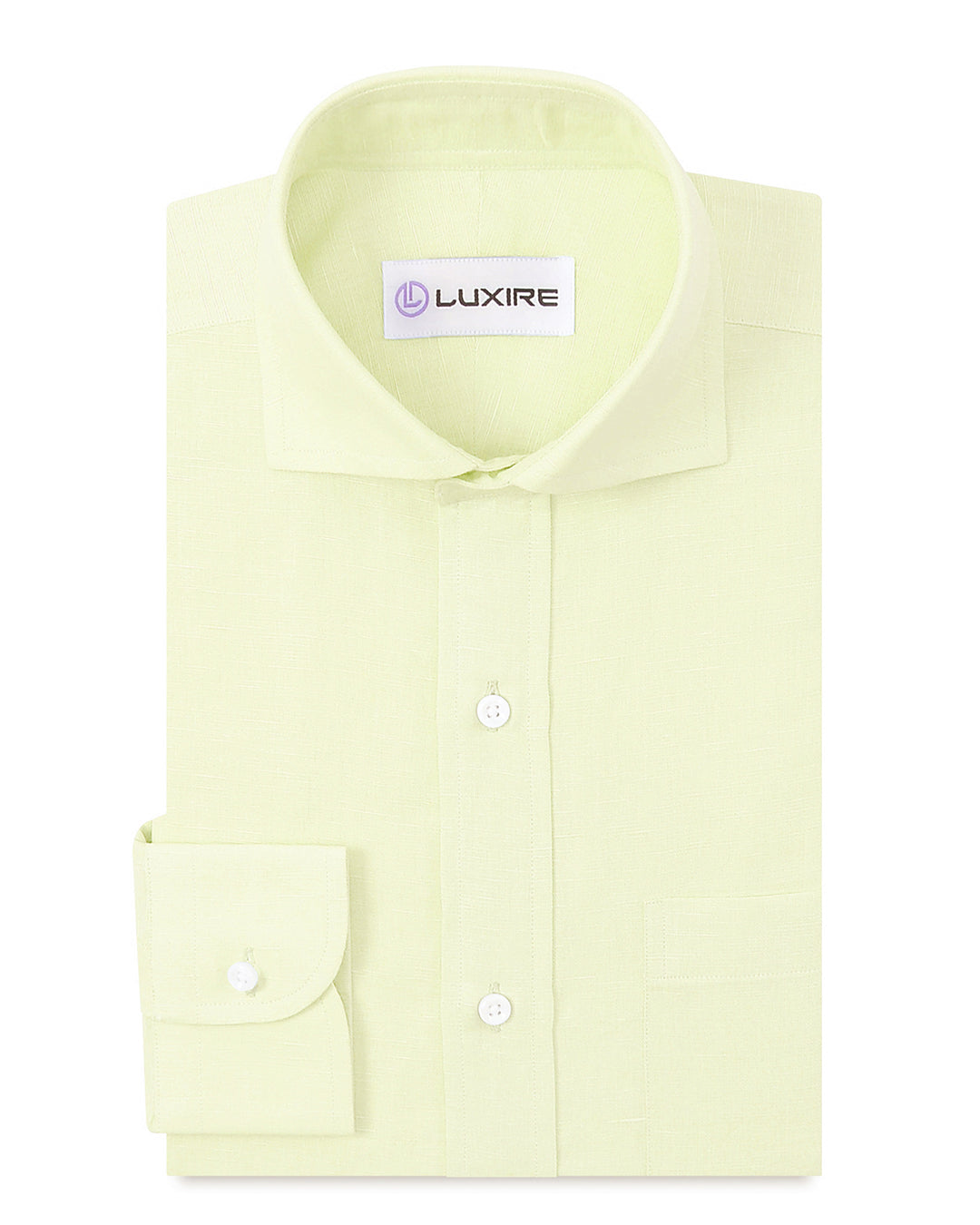 Pale Yellow Linen Shirt