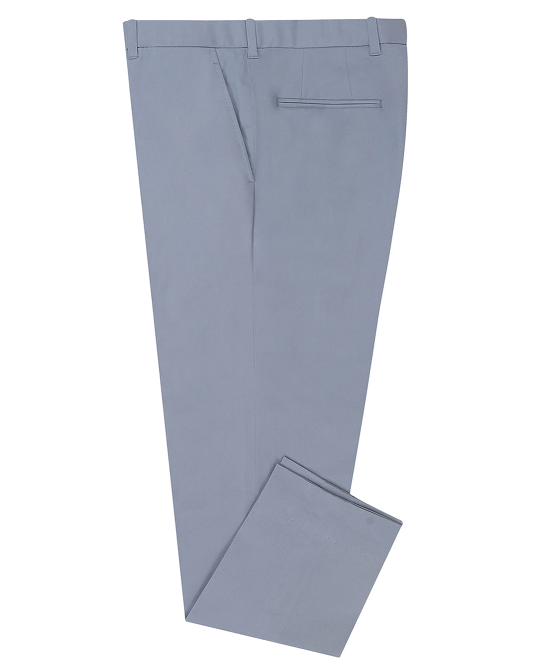 Soft Blue Grey Stretch Twill Pants