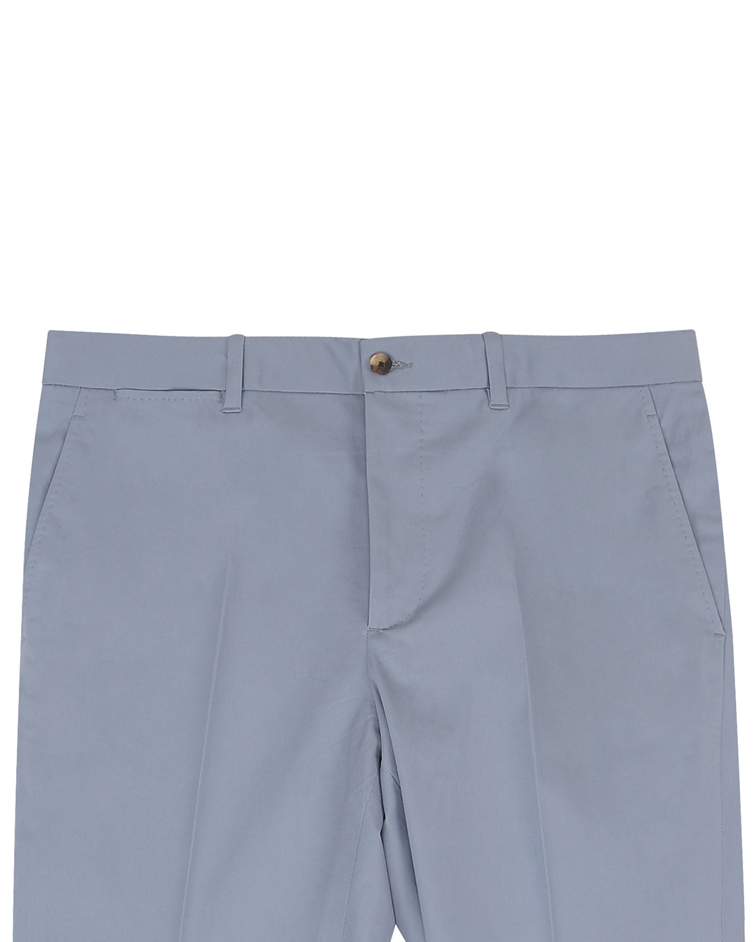 Soft Blue Grey Stretch Twill Pants