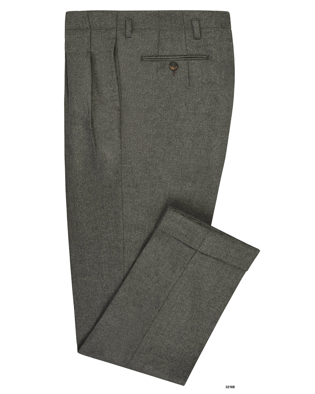 Minnis Flannel: Grey Worsted Pants