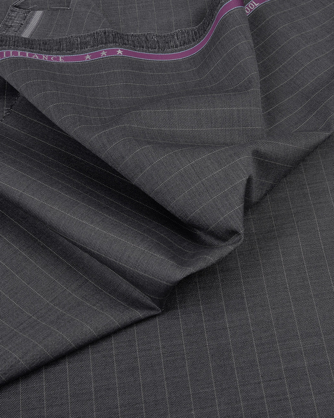 Vitale Barberis Canonico- Silver Pin Stripes On Silver-grey Wool