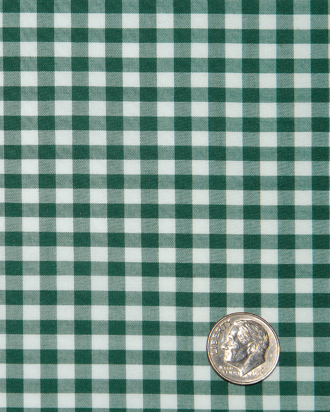 GINGHAM CHECKS BOTTLE GREEN WHITE