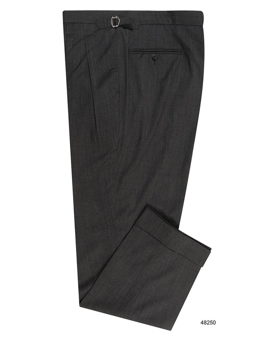 Washable Wool Pants: Dark Grey High Waisted Pant