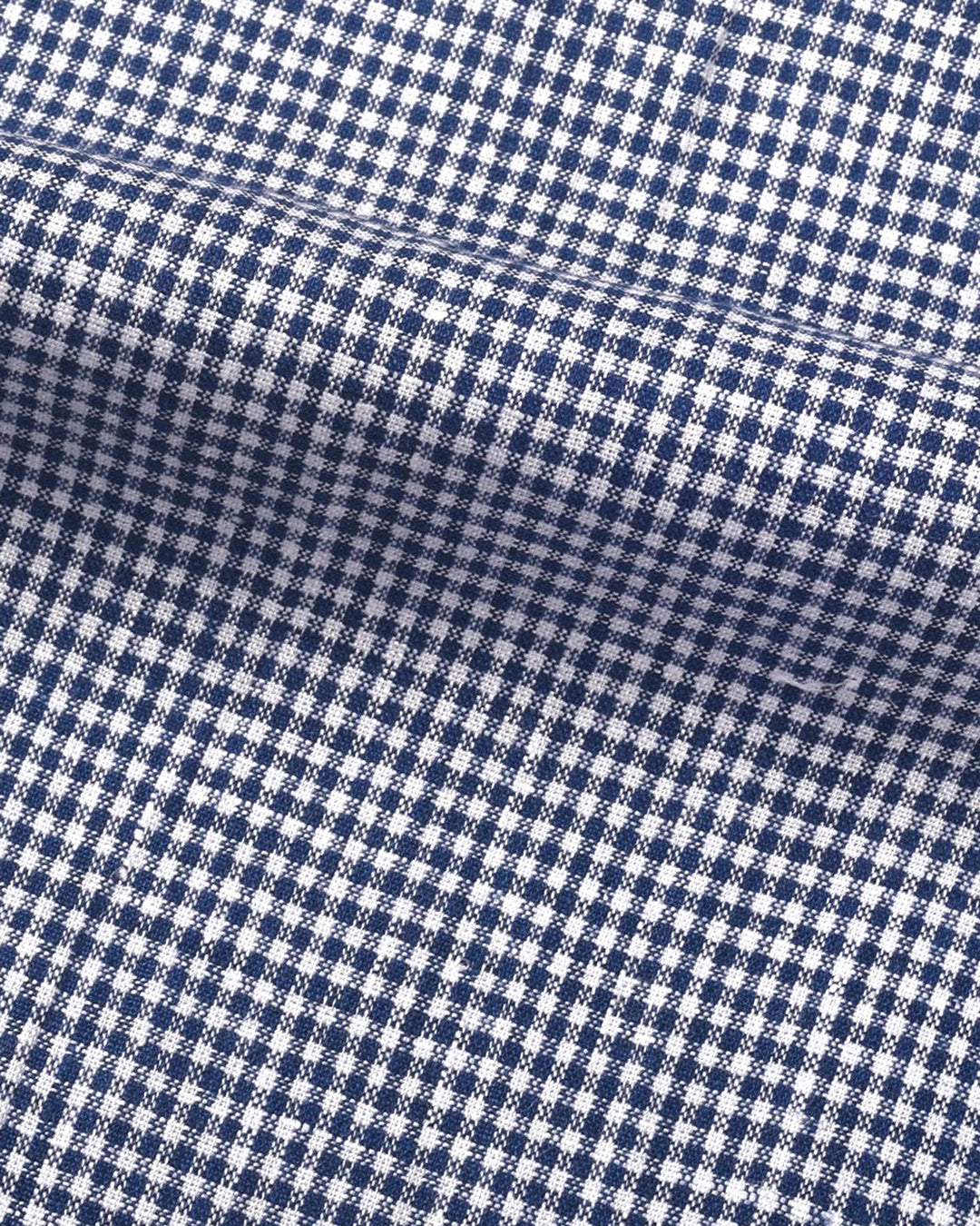 Blue White Gingham Linen Shirt