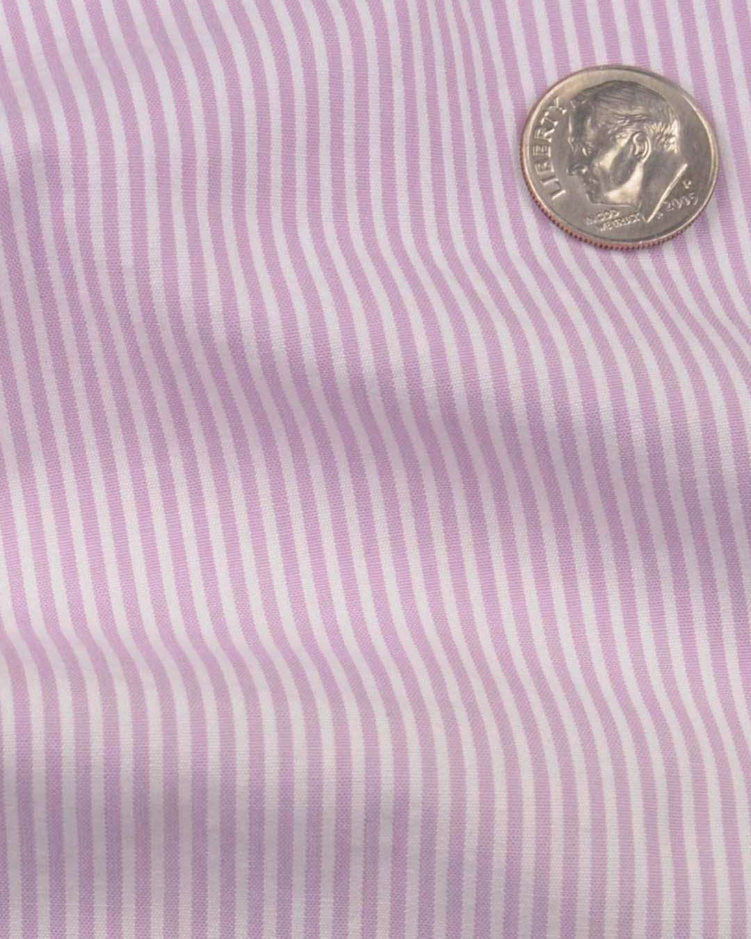 Lavendula Pink Dress Stripes  Seersucker