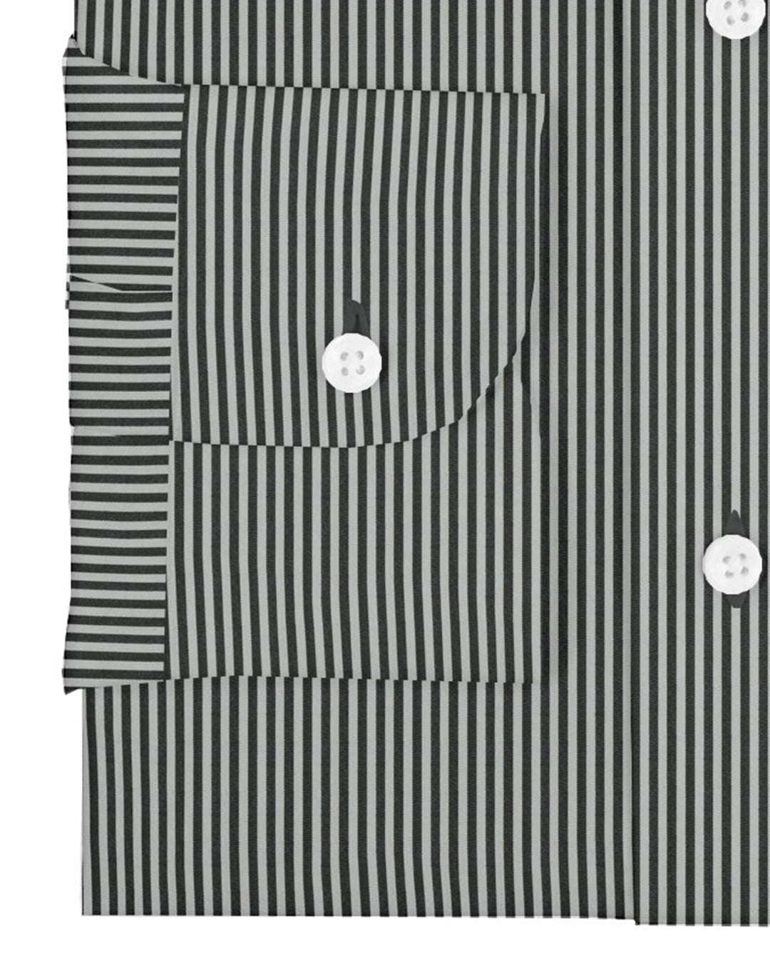 Dark Black Pencil Stripes On White