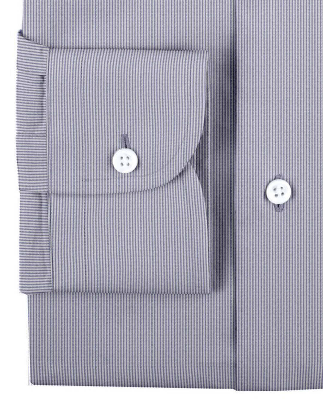 Grey Pinstripes Dress Shirt